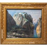 wohl Hatszec, Igor (Rumänien, 1871 1946), Fjord in Norwegen