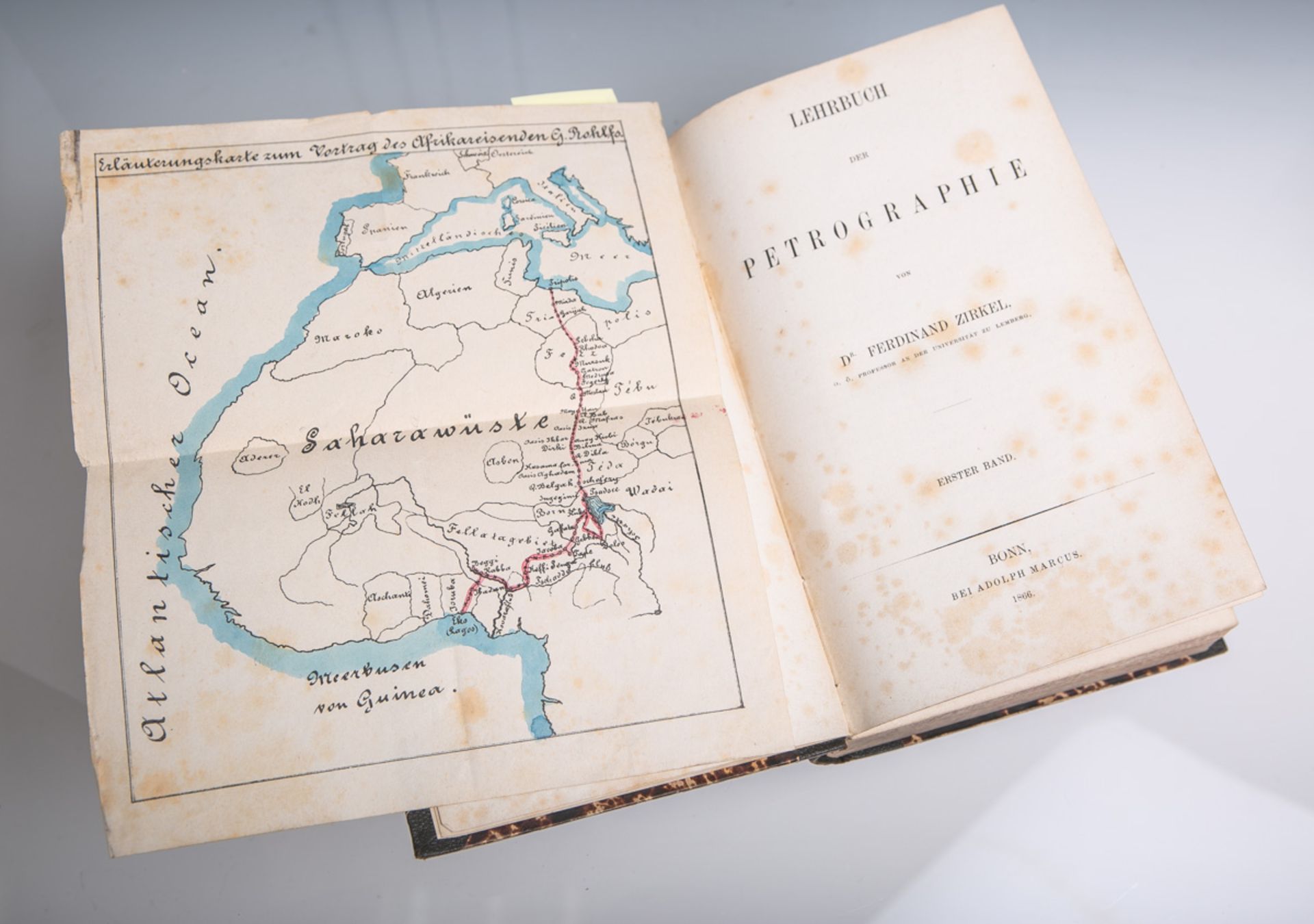Zirkel, Ferdinand Dr., "Lehrbuch der Petrographie" in 2 Bänden