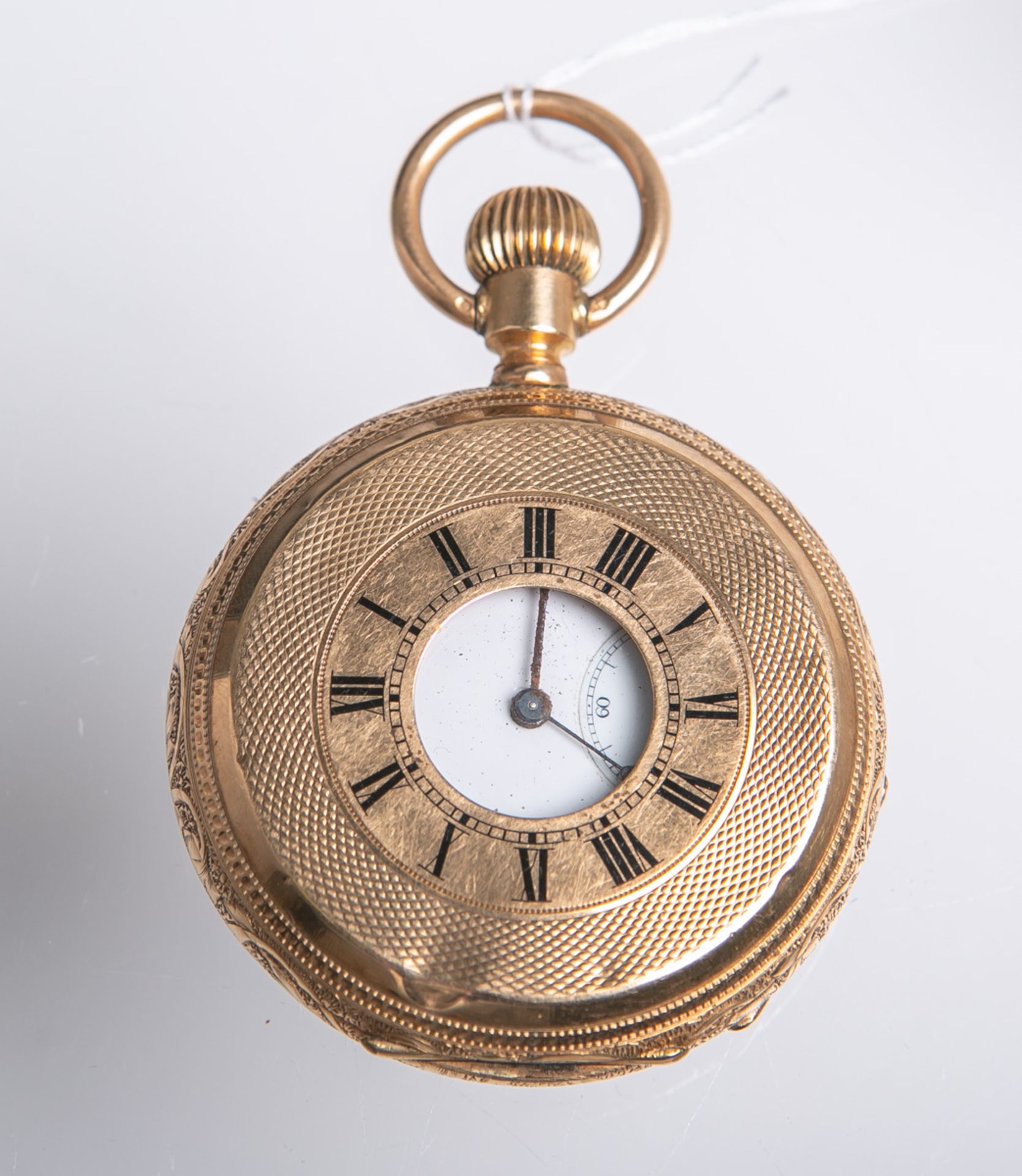 Savonnette Herrentaschenuhr 585 RG (um 1900)