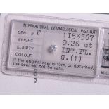 Einzeldiamant 0.26 ct/LC/G