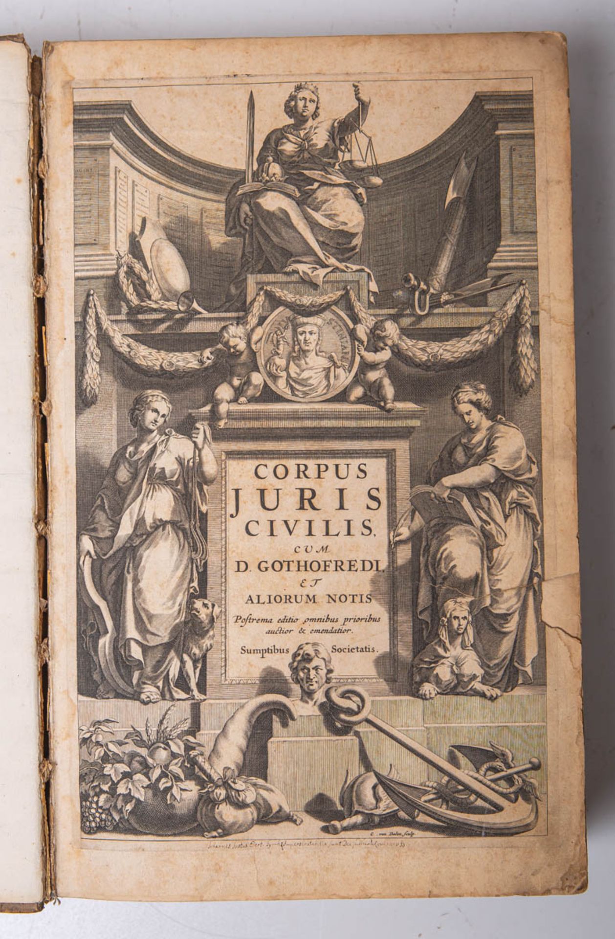 Godefrey, Denis sen., "Corpus Juris Civilis, Pandectis" - Bild 2 aus 3