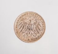 Drei Mark, Deutsches Reich "Wilhelm II. Deutscher Kaiser König v. Preussen" (1909)