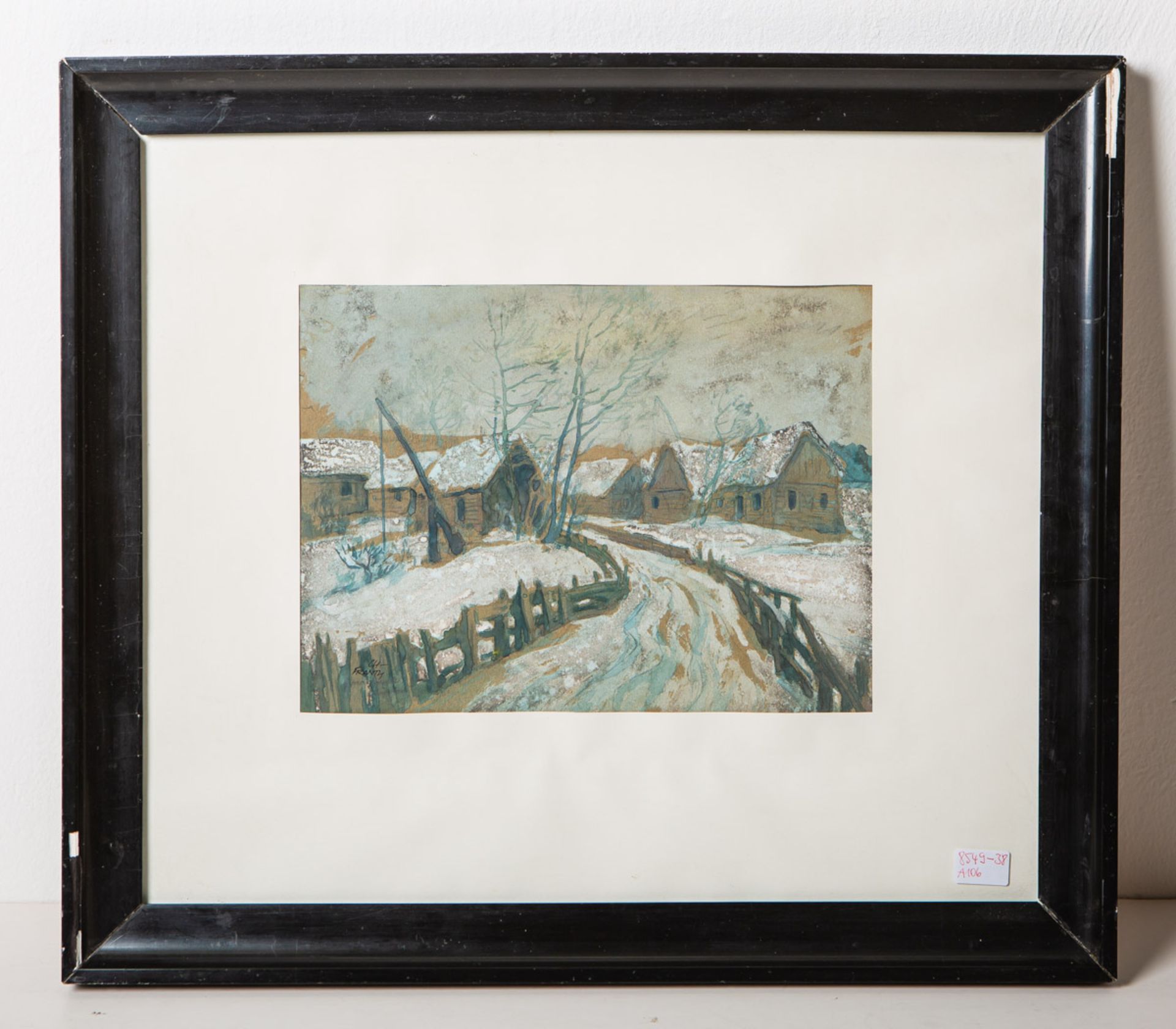 Frantz, Charles Antoine (1889 - 1957), Dorfansicht im Winter
