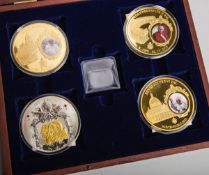 4-teiliges Medaillen-Set "Päpste"