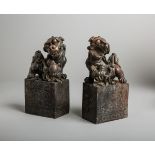 Paar Fo-Hunde (China, um 1900)