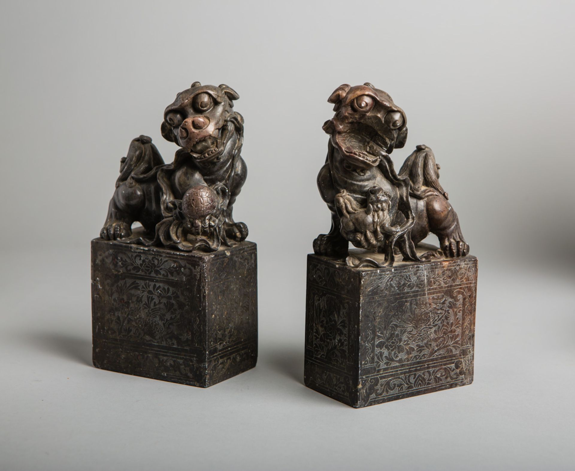 Paar Fo-Hunde (China, um 1900)