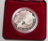 1 Silberdollar "Mc Intosh-Apfel. Elizabeth II" (Kanada, 1996)
