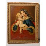 KünstlerIn unbekannt (18./19. Jh., wohl Italien), Madonna mit Kind