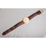 Herrenarmbanduhr "Glycine Bienne-Geneve" 750 GG (Glycine, Schweiz, 1950/60er Jahre)