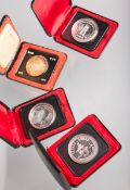 4-teiliges Konvolut von versch. 1 Dollar Gedenkmünzen (Kanada, versch. Jahrgänge)