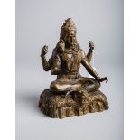 Sitzende Shiva (wohl Indien, Alter unbekannt)