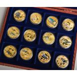 12-teilige Medaillen-Serie "Geschichte der Luftfahrt"