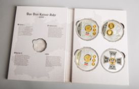 4-teilige Medaillen-Serie "Das Drei-Kaiser-Jahr 1888"
