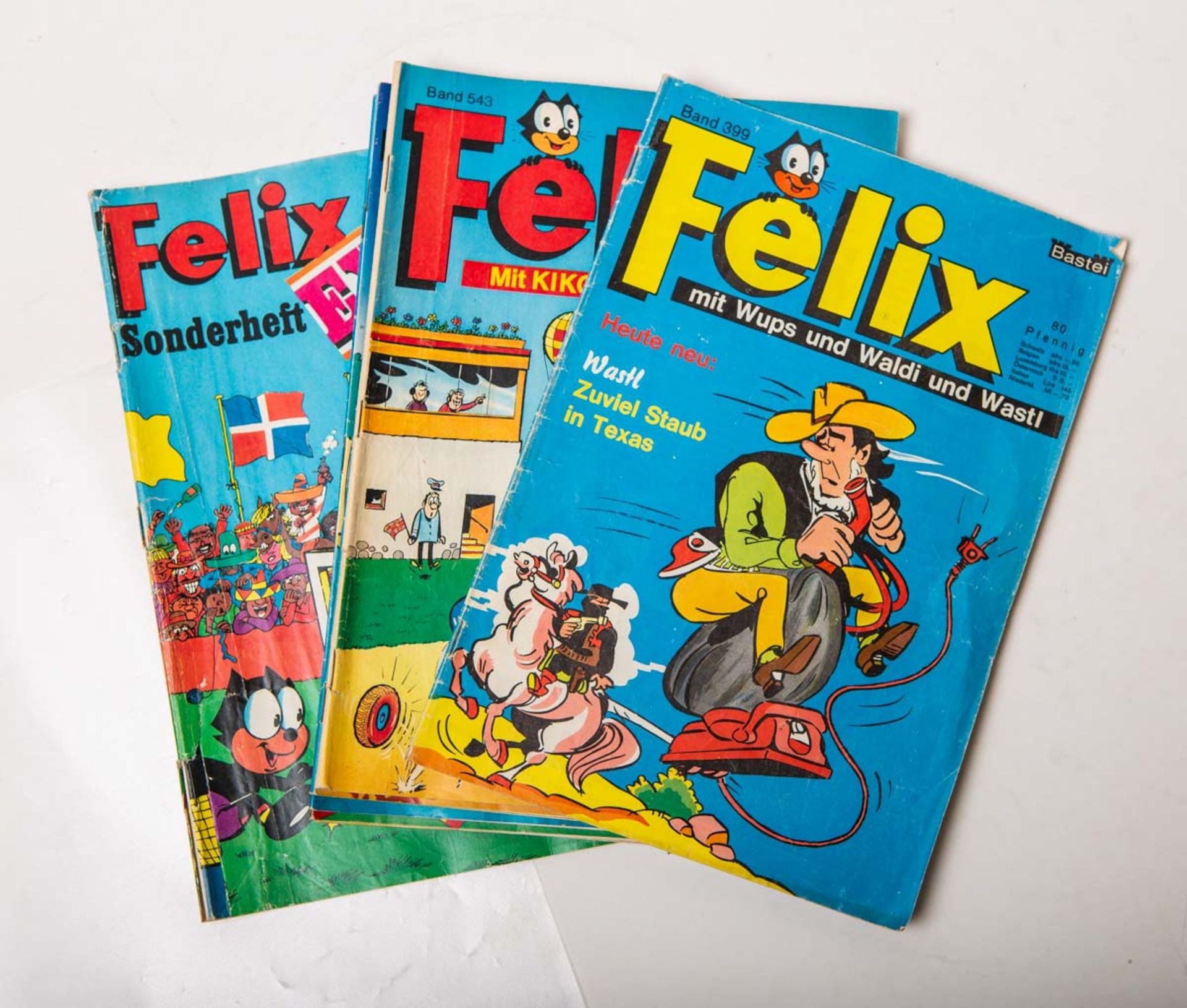 8-teiliges Konvolut von "Felix" Comic-Heften