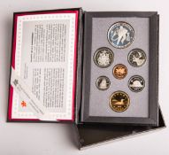 7-teiliger Münzsatz "Royal Canadian Mint. Elizabeth II" (1993)