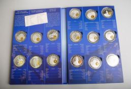 15-teiliges Medaillen-Set "10 Years Euro-Coins"