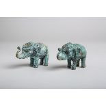 4-teiliges Konvolut von kleinen Elefantenfiguren