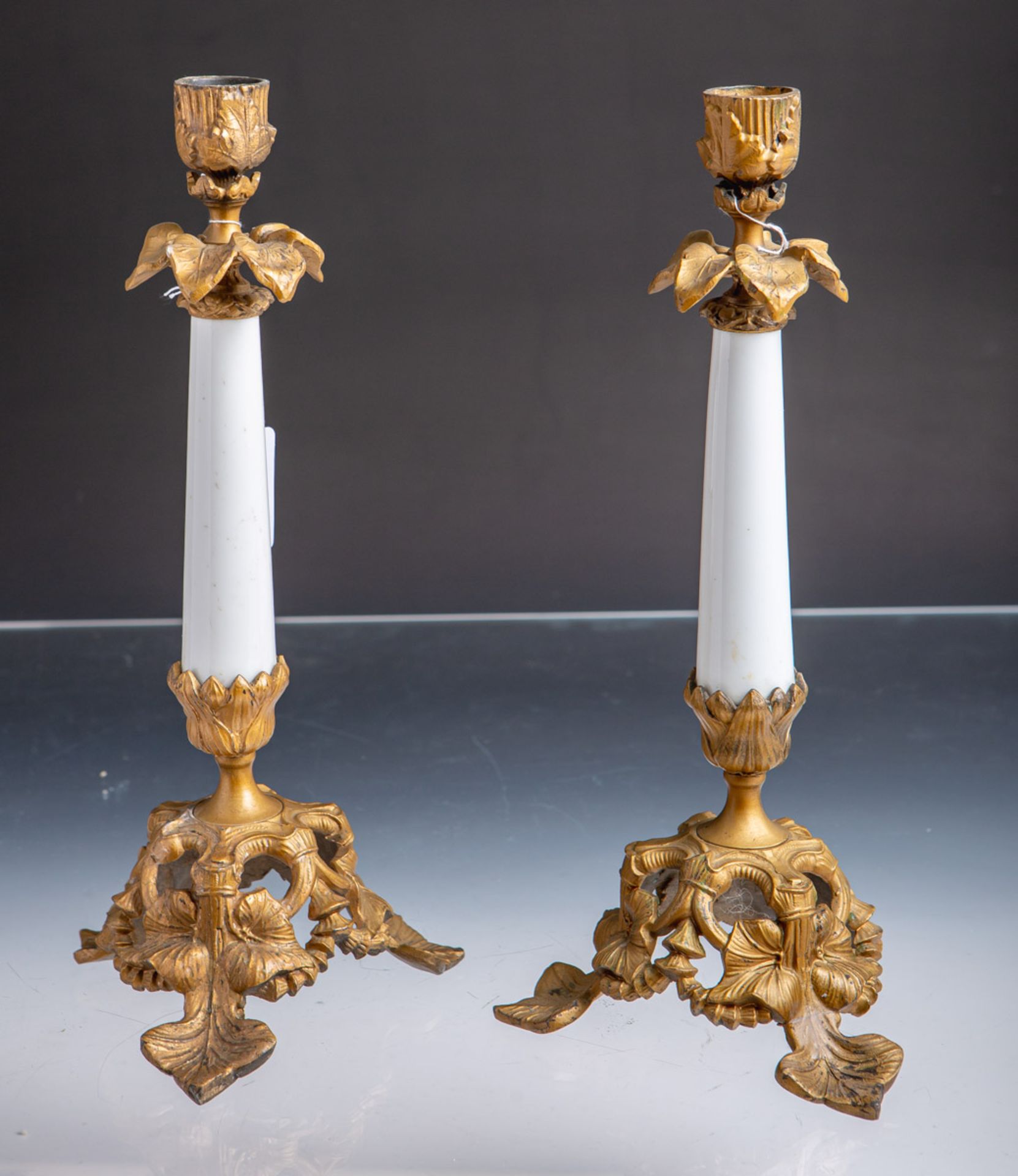 Paar Kerzenleuchter (wohl 19. Jh., wohl Historismus)