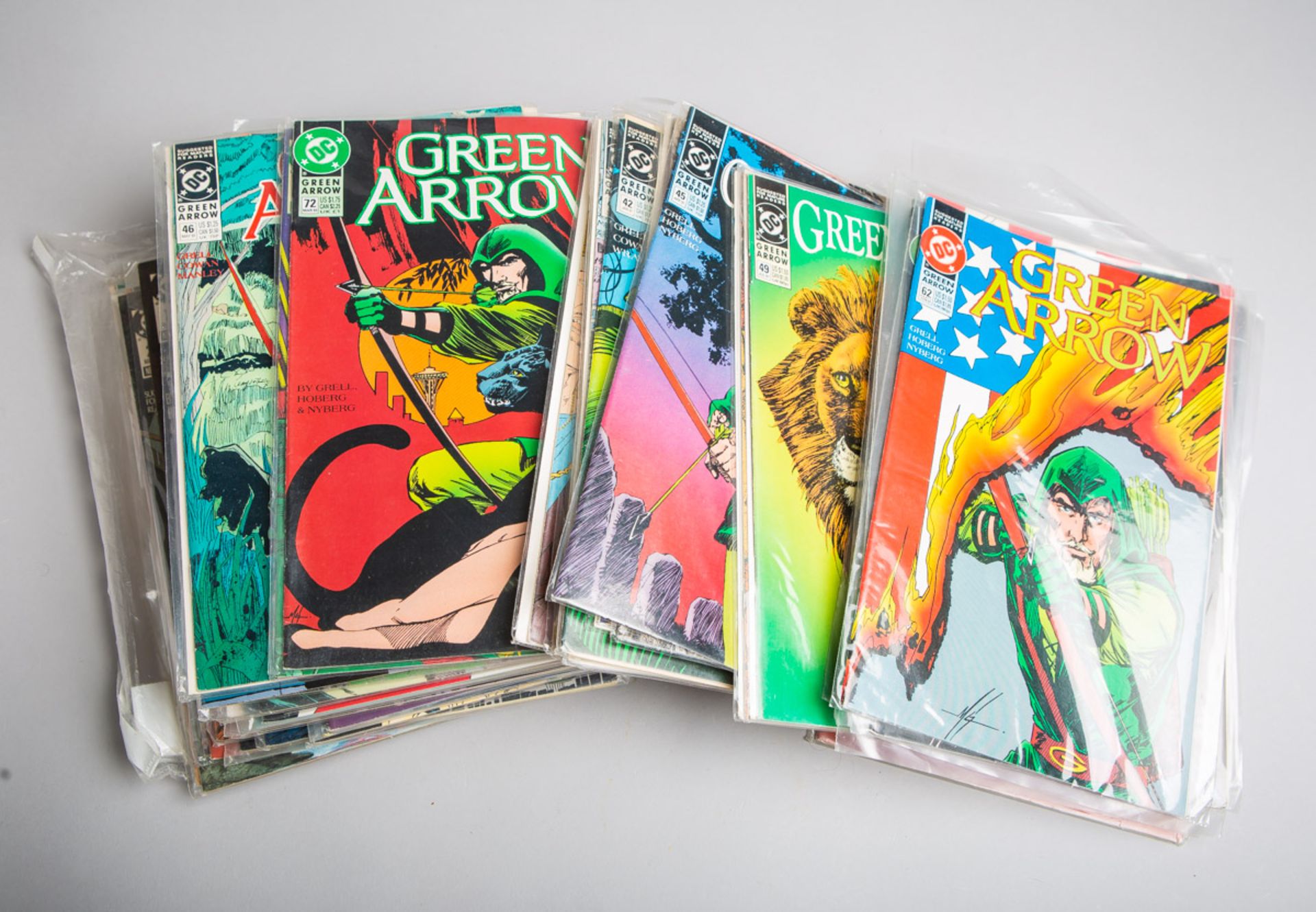 62-teiliges Konvolut von "Green Arrow" Comic-Heften (1980/90er Jahre)