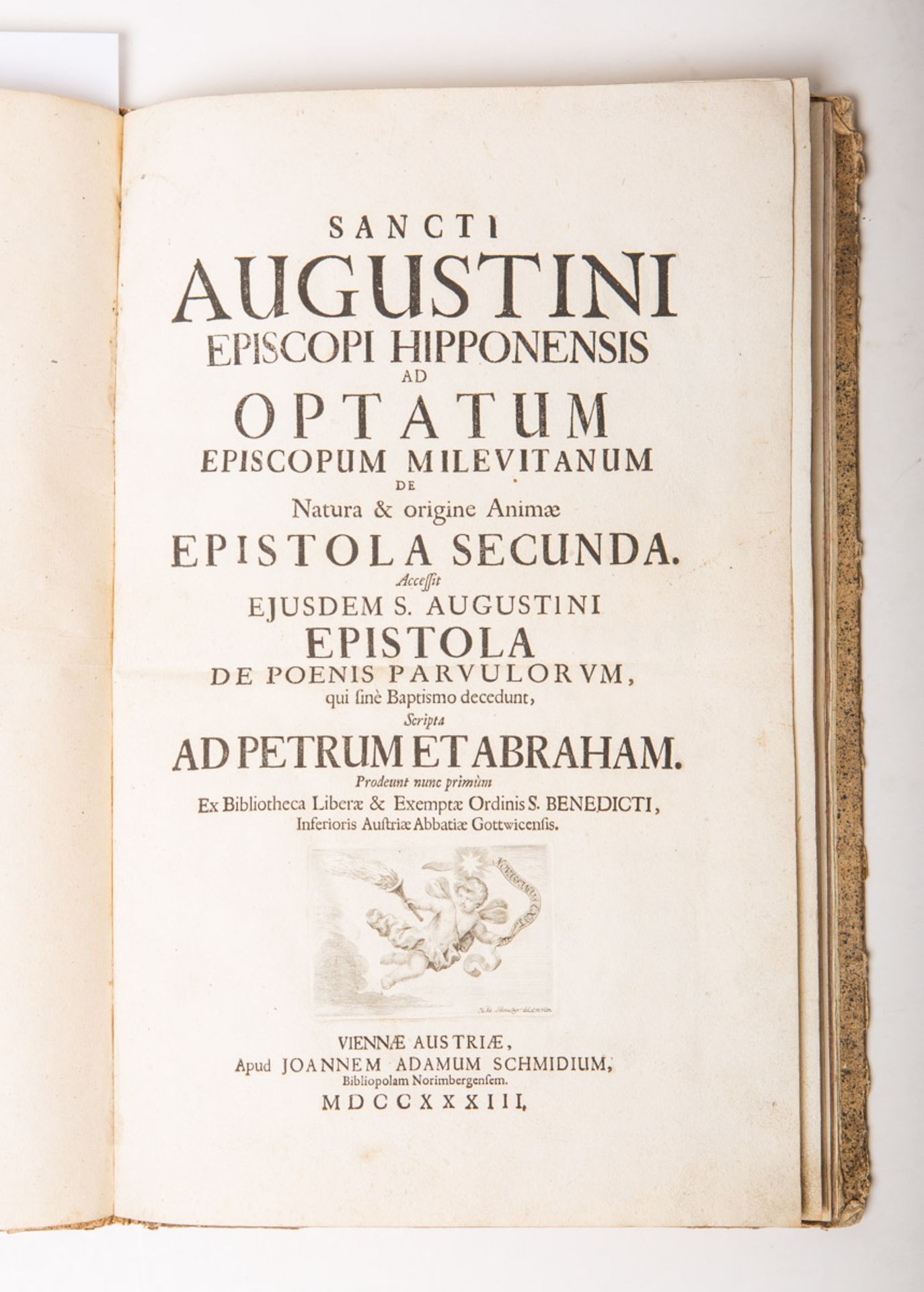 Sancti Augustini Episcopi Hipponensis ad Optatum Episcopum Milevitanum de Natura et origina Animae E