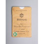 Militärpaß-Schuber des Gefreiten "Wilhelm Max Morgenstern"