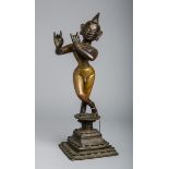 Bronzefigur "Krishna" (Pakistan o. Indien, wohl 18./19. Jh.)