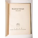 Wilke, Rudolf (1873 - 1908), Mappe/Buch m. Skizzen zu "Aus einer kleinen Stadt" u. "Simplicissimus"