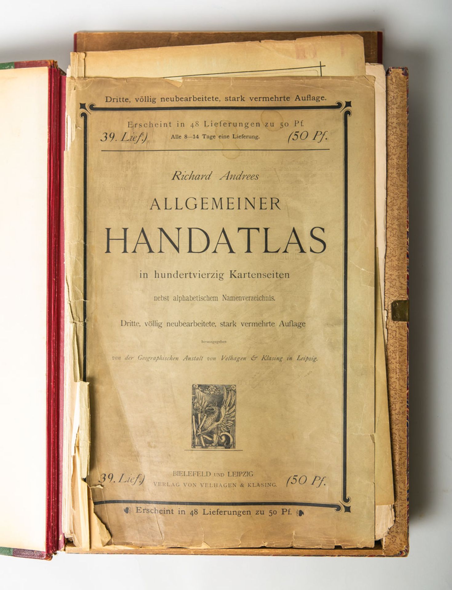 Andrees, Richard, "Allgemeiner Handatlas" - Image 2 of 2