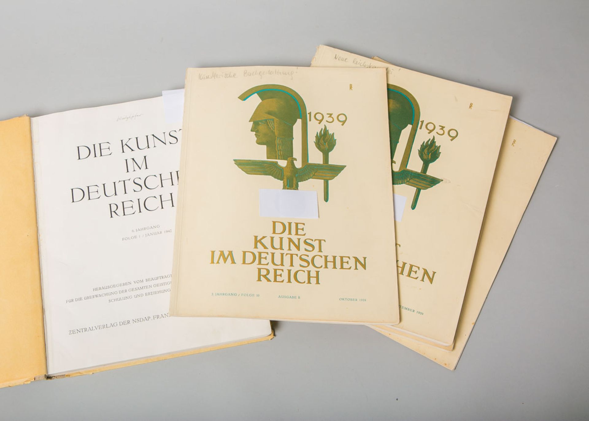 5-teiliges Konvolut "Die Kunst im Deutschen Reich"