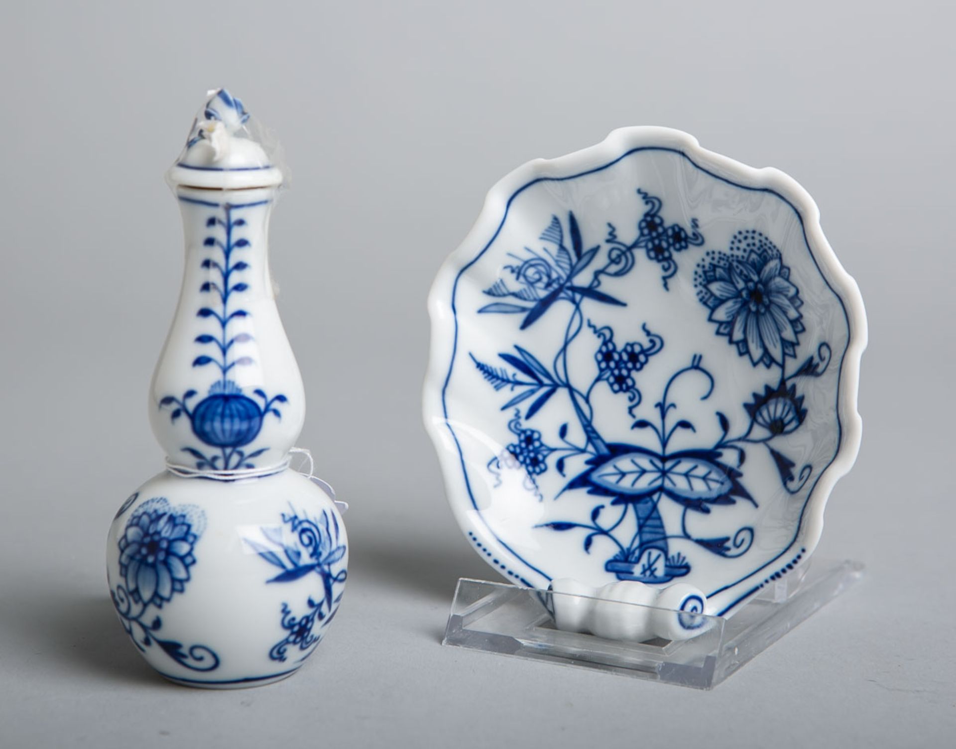 2-teiliges Konvolut von Porzellanteilen (Meissen)