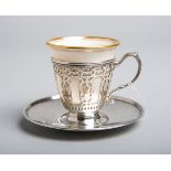 Kleine Tasse mit Unterteller 925 Silber (Tiffany u. Co.)