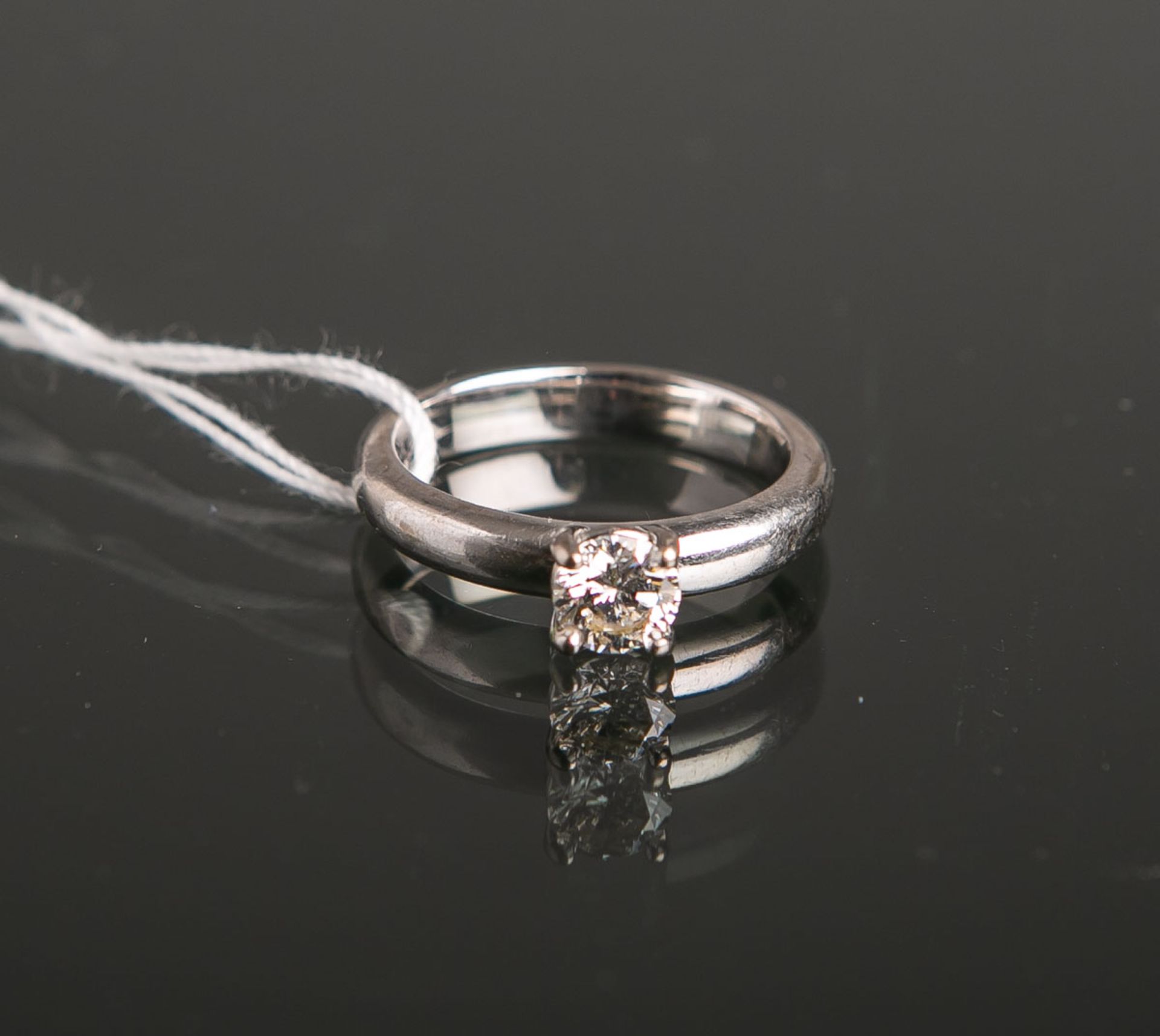Diamant-Solitär Ring 750 WG