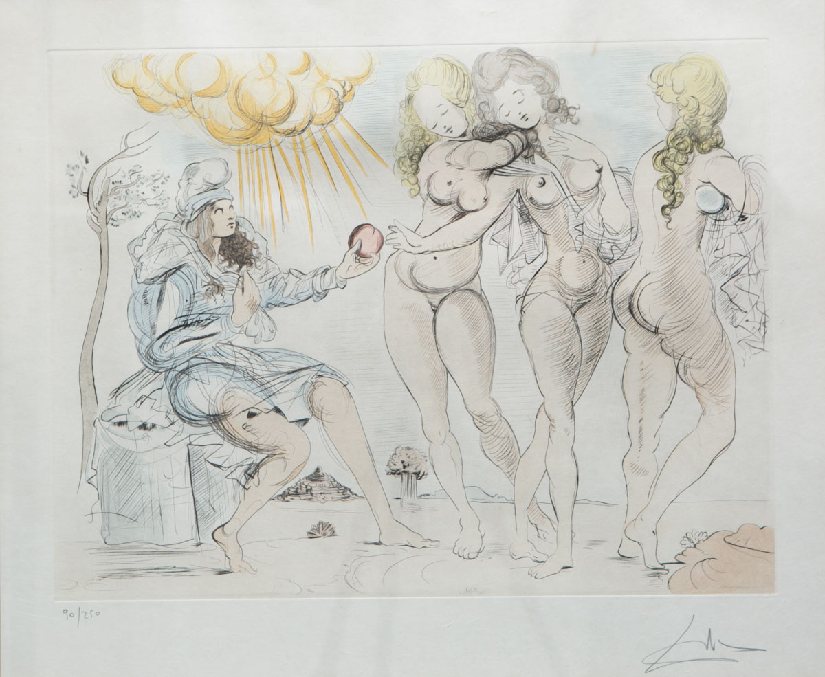 Dali, Salvador (1904 - 1989), "The Judgement of Paris"