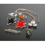 7-teiliges Schmuck-Konvolut 925 Silber