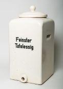Keramikbehälter "Feinster Tafelessig" (20. Jh.)