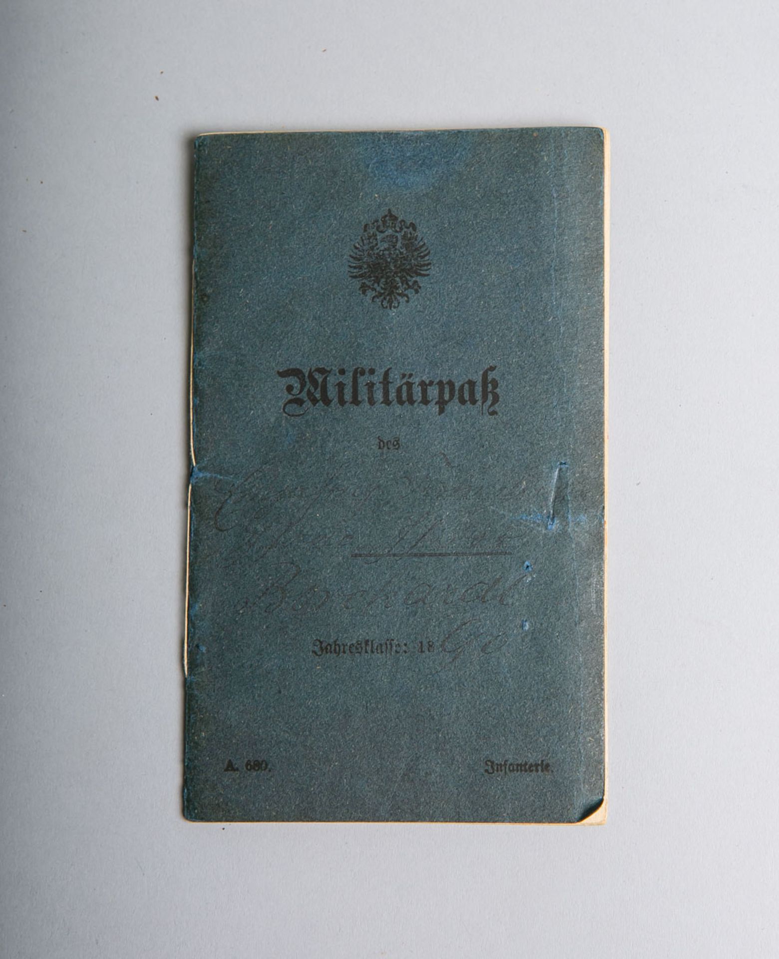 Militärpaß des "Isidor Borchardt"