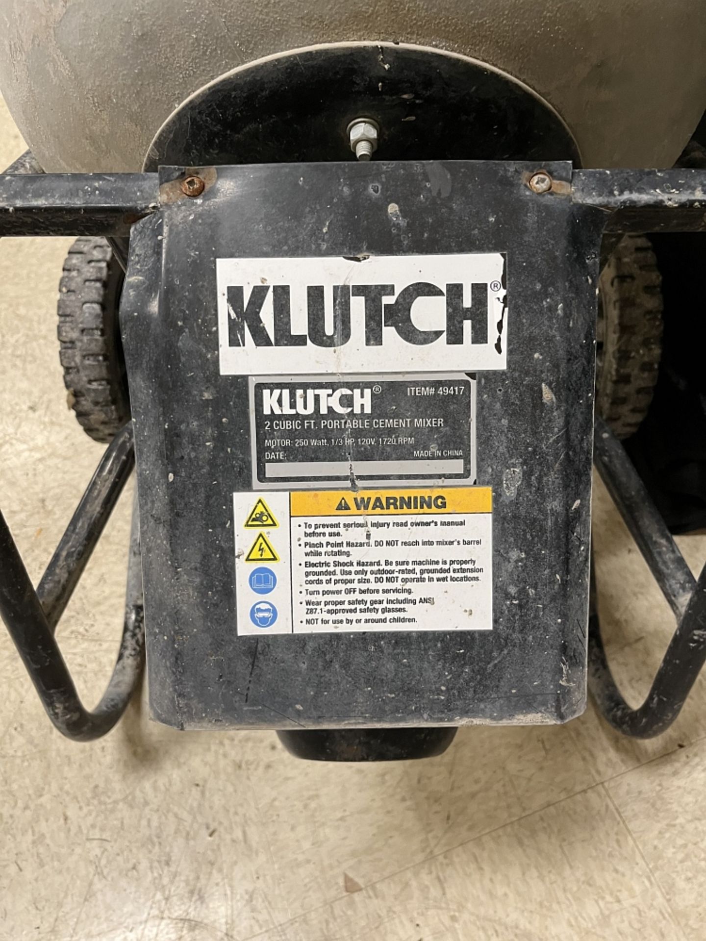 Concrete Mixer- Klutch - Image 3 of 3