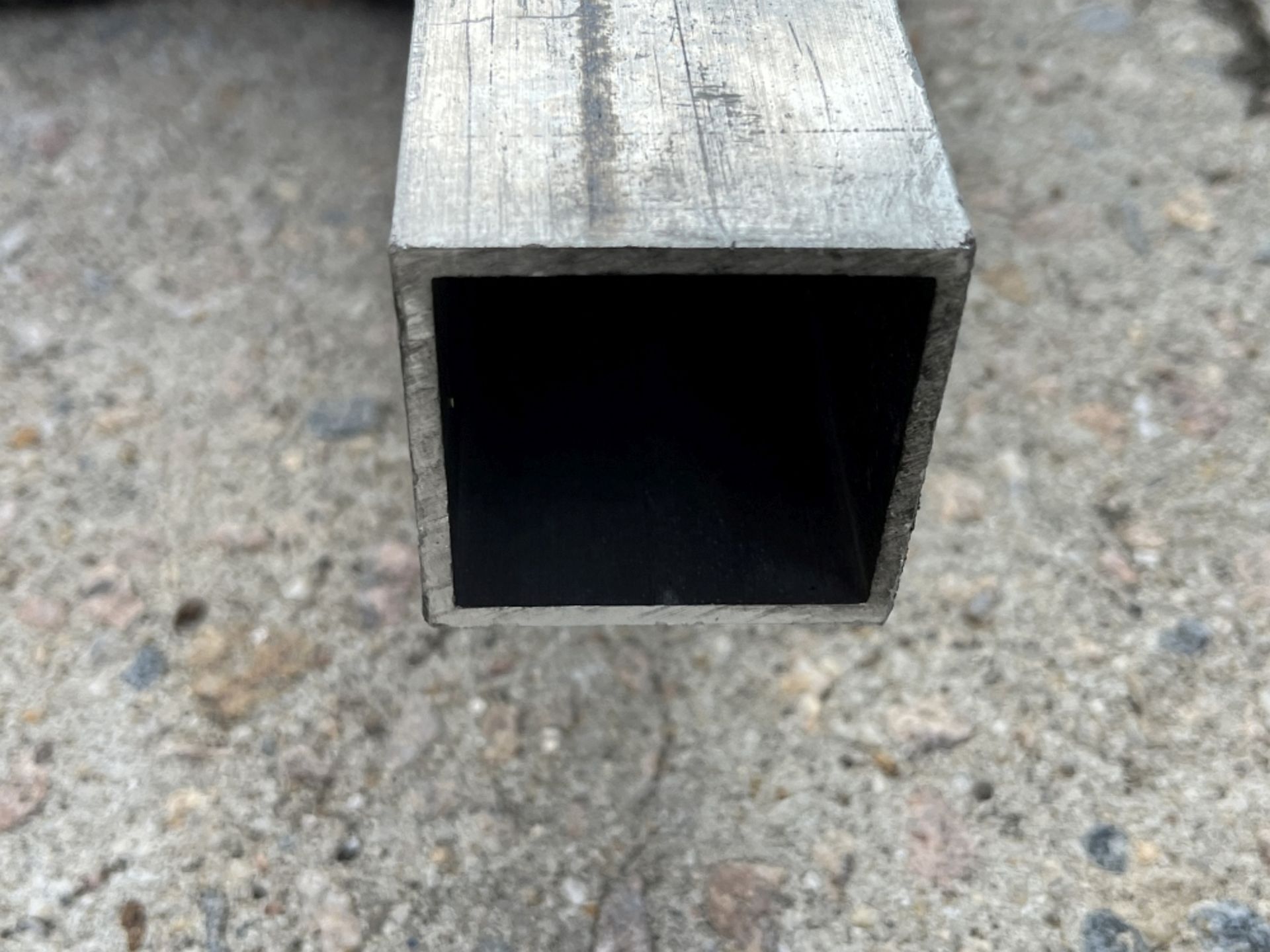 Aluminum Pipe - 2in square x 9ft L - Image 2 of 2