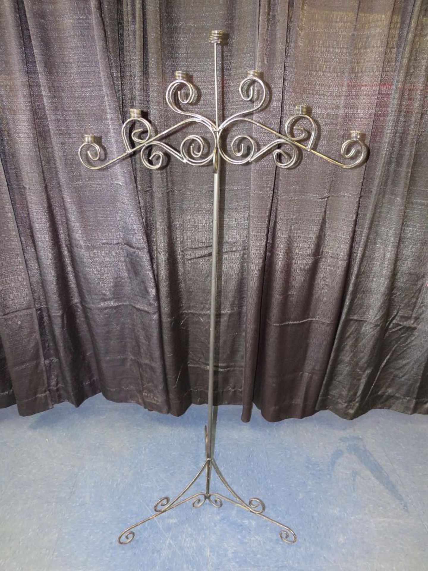 CANDELABRA 7 LIGHT IRON FAN