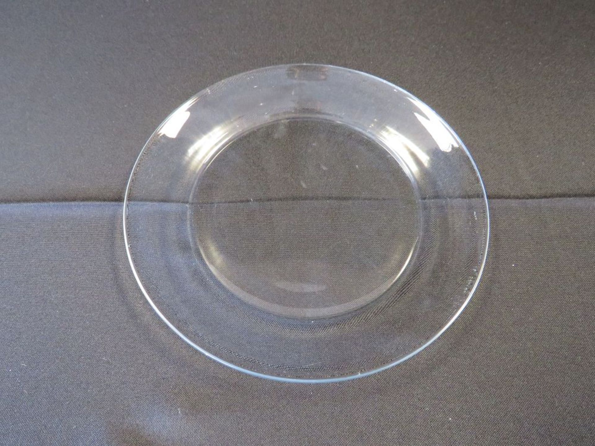 PLATE SALAD CLEAR GLASS 8"