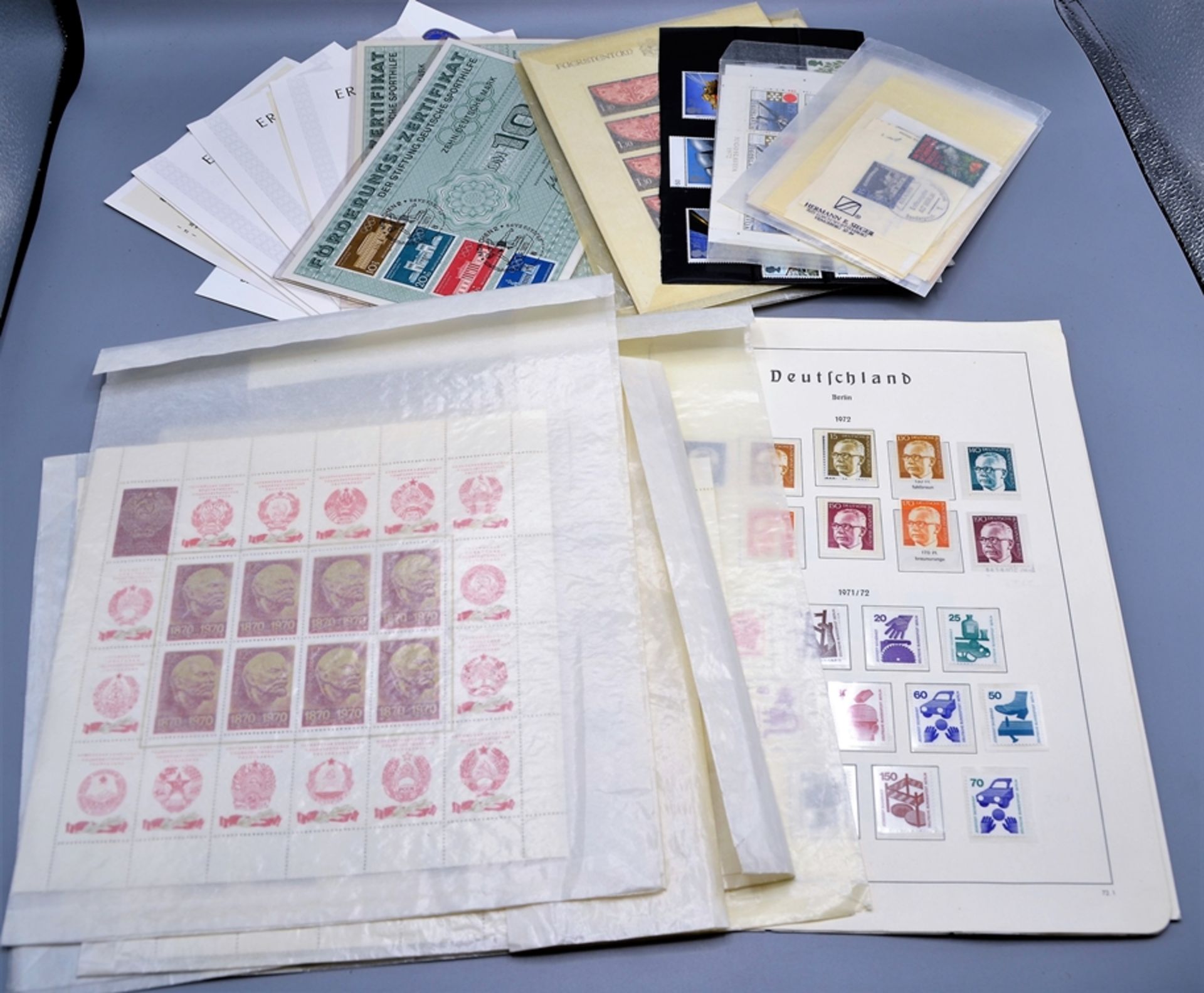 Briefmarken Sammlung darunter Album Österreich (auch einige Marken 1. Hälfte 20. Jhdt.), gutes Amer - Bild 8 aus 8