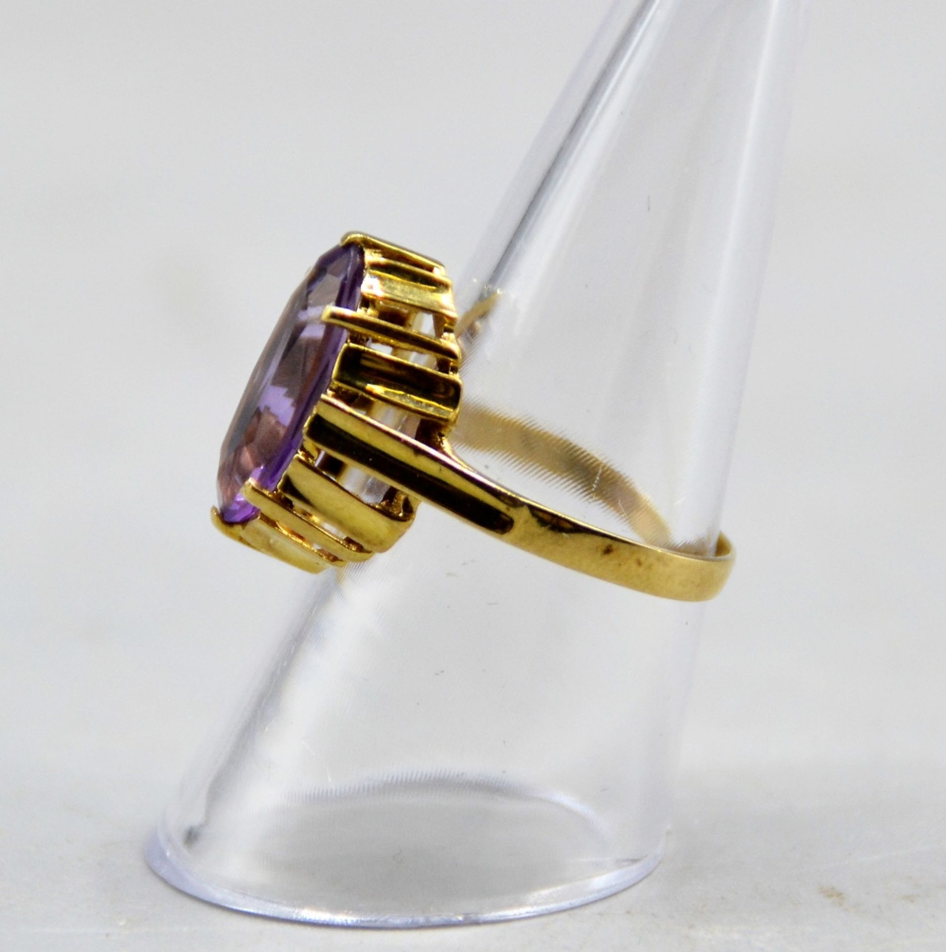 Goldring Amethyst 333 Gold Ø 18 mm, 2,8 g - Bild 3 aus 3