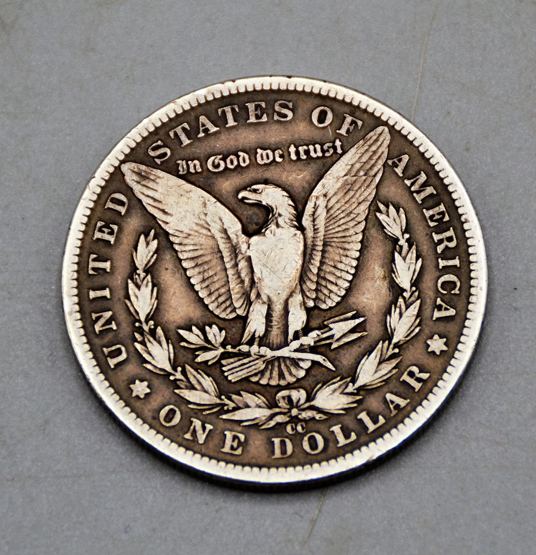 Morgan Dollar 1882 CC Carson City (selten) - Bild 2 aus 2
