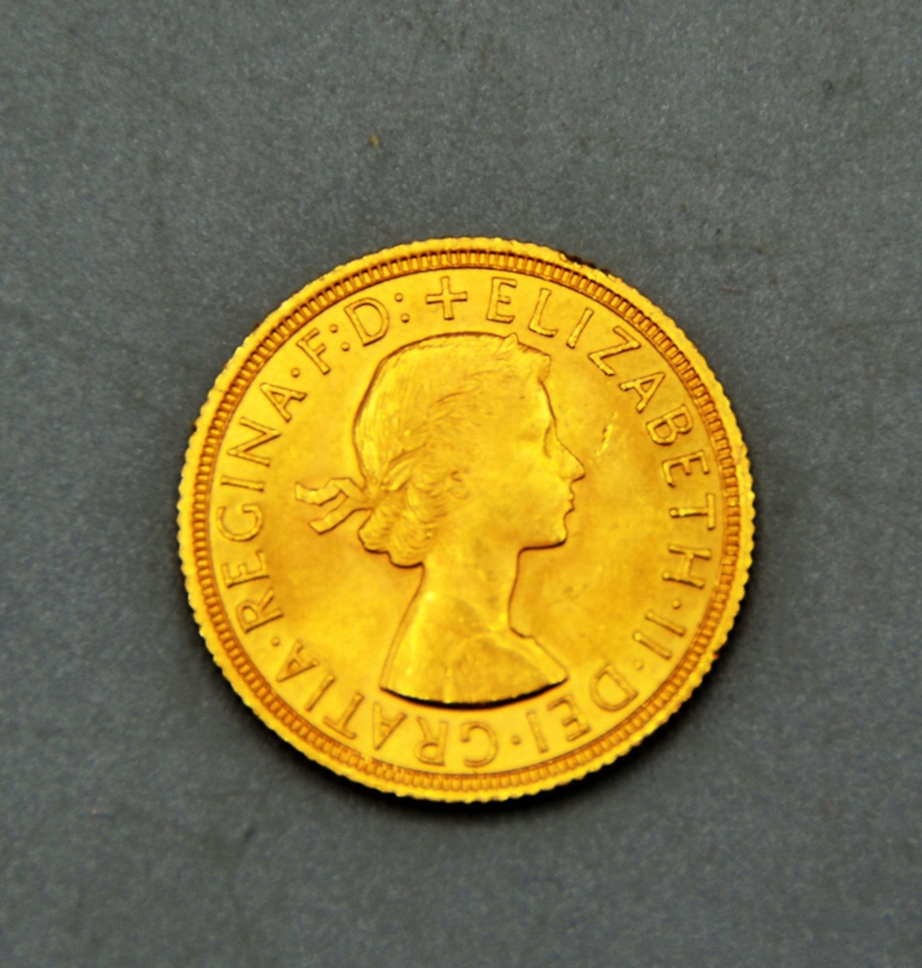 1 Sovereign Gold 1963 Elisabeth II 916er Gold