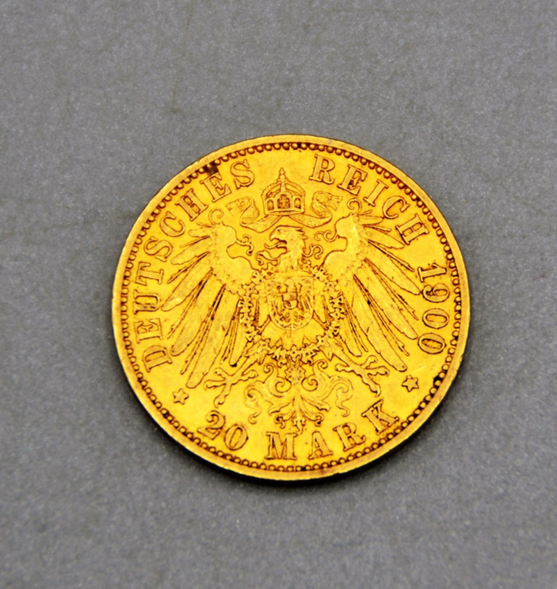 20 Reichsmark Gold 1900 A Wilhelm II 900er Gold - Bild 2 aus 2