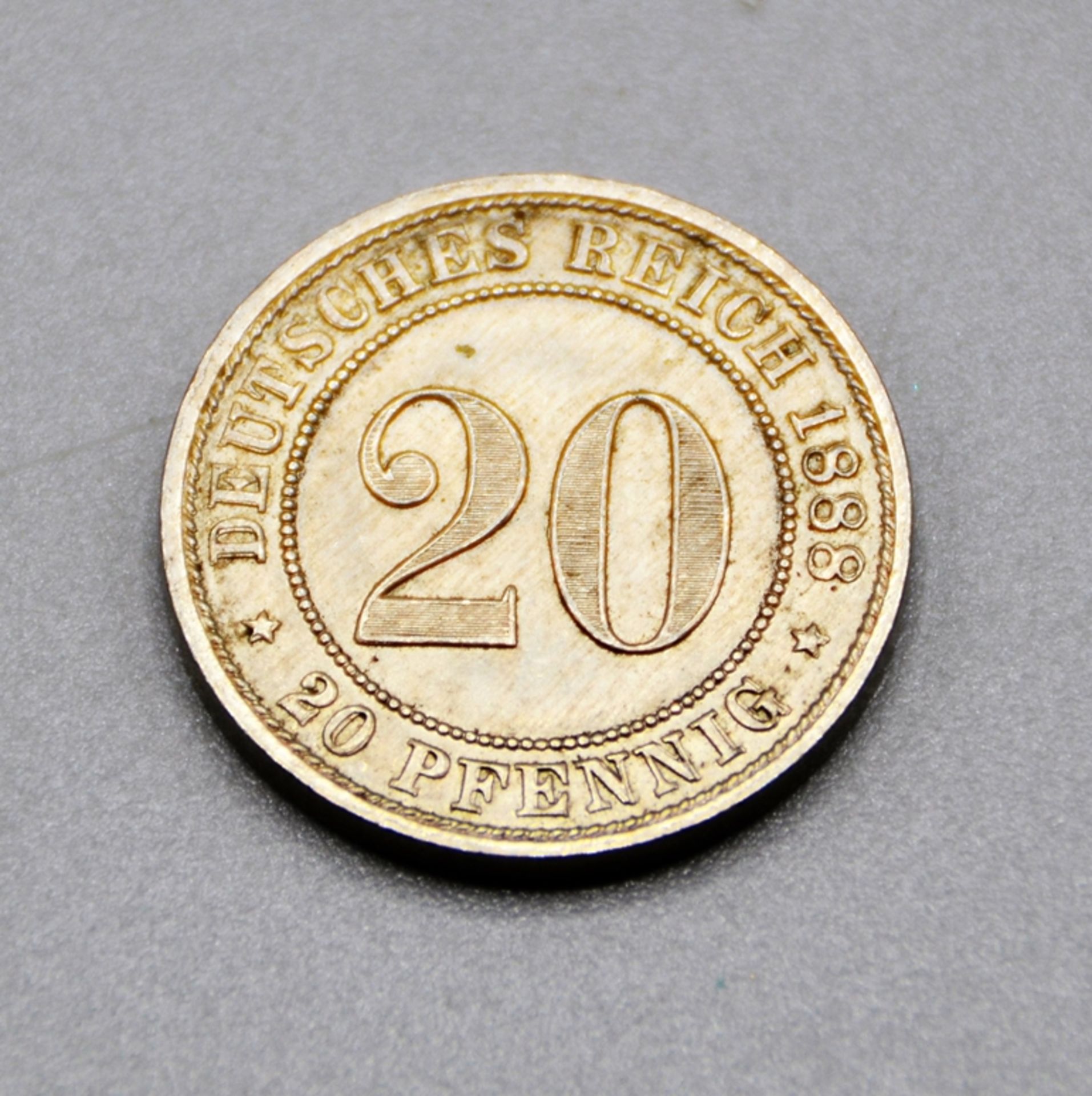 20 Pfennig 1888 D Deutsches Kaiserreich selten, sehr gute Erhaltung