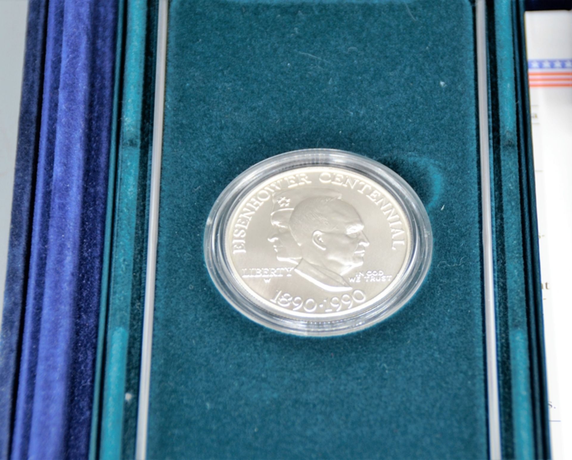 Sammlung die offiziellen Gedenkmünzen der Vereinigten Staaten von Amerika, darunter 1 Dollar 1991 U - Bild 4 aus 4