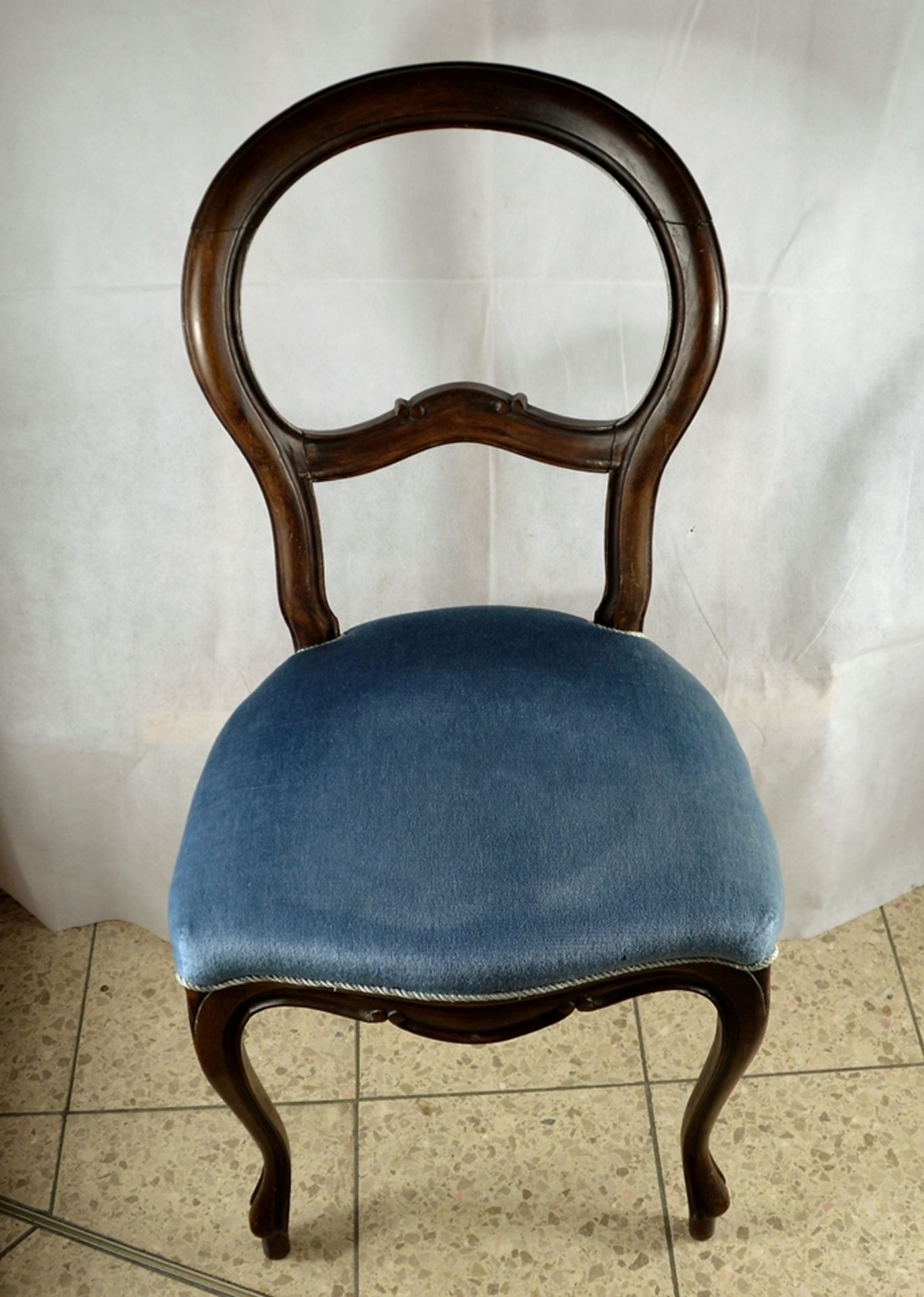 Wiener Barock Stuhl 19 Jhdt. gepolstert - Bild 2 aus 5