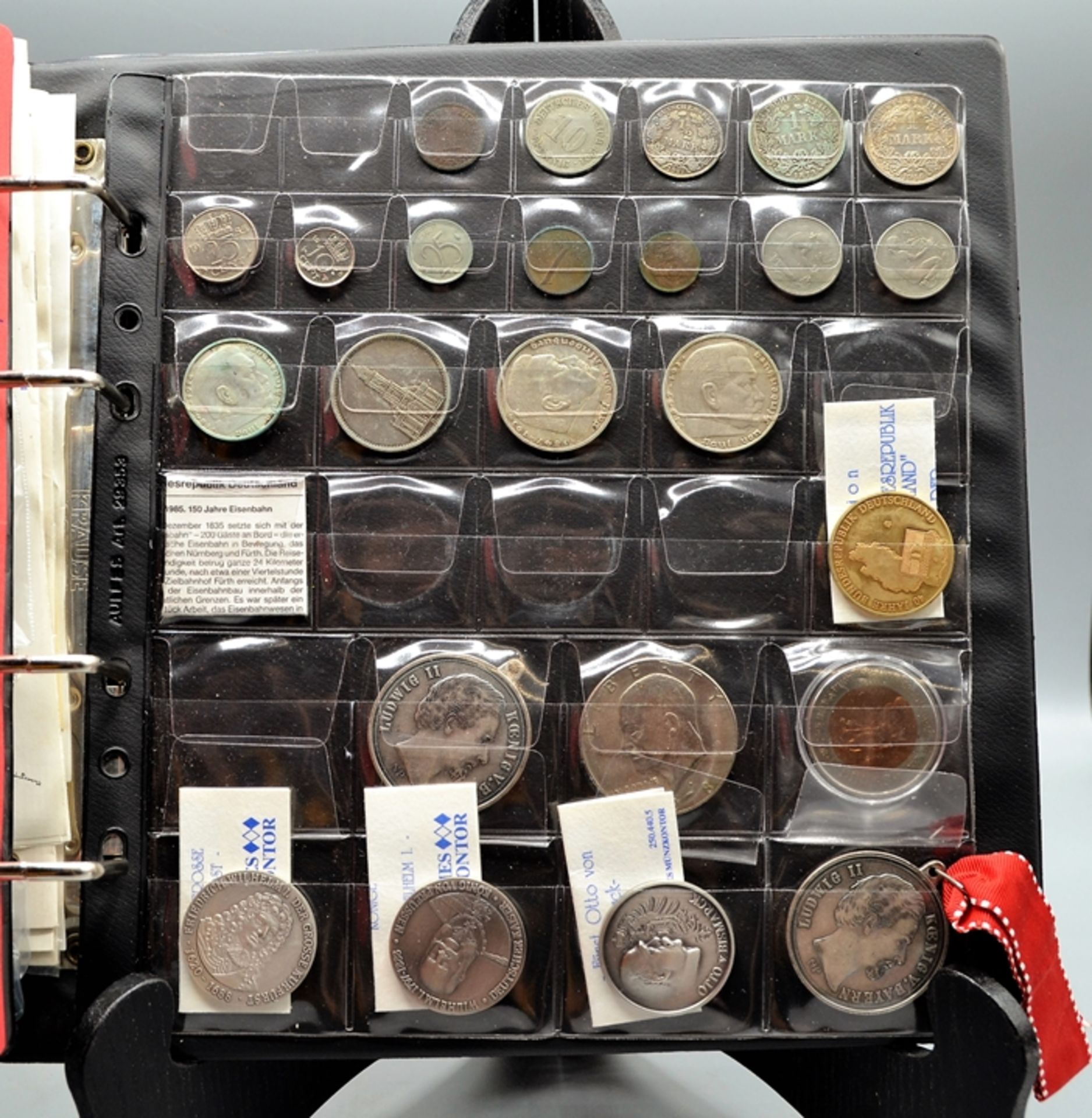 Münzen u. Medaillen Sammlung, darunter 2 x 20 Dollars Canada 1985 Calgary 1988 Silber, Kennedy Half - Image 2 of 3
