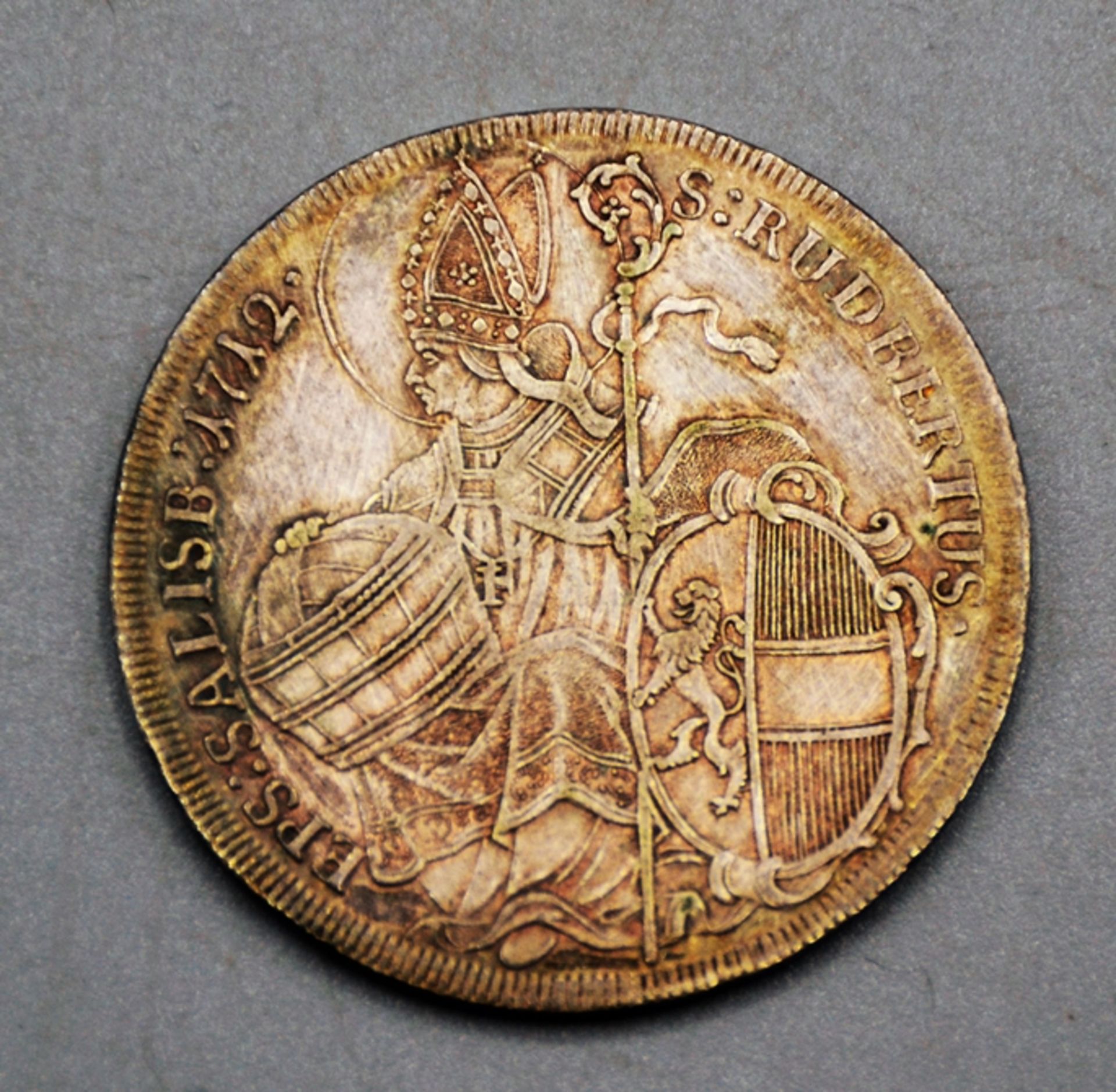1 Taler 1712 Erzbistum Salzburg Franz Anton v. Harrach, gestichelt, 29,1 g
